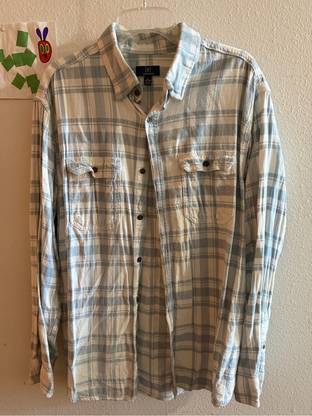 George XL plaid shirt